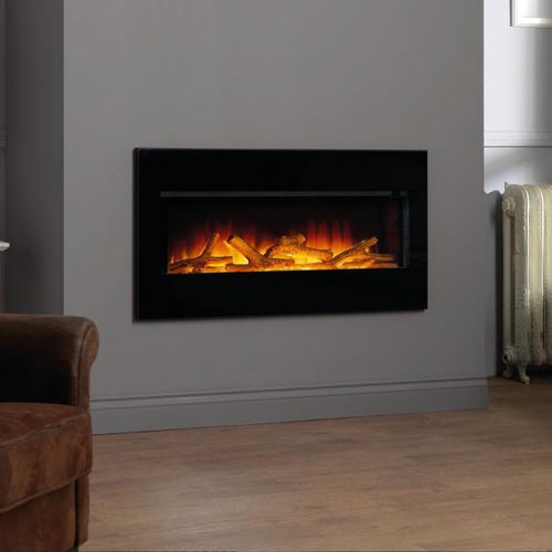 Cheminée électrique - OMNIGLIDE 900 - Flamerite Fires - murale / simple face / à foyer fermé