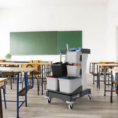Chariot de ménage - SERVO-Matic SM1405 - Numatic - poubelle / professionnel / en plastique recyclé