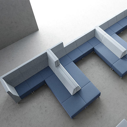 Canapé modulable - UNIFY - Office Furniture Group - contemporain / en mousse de polyuréthane / tapissé