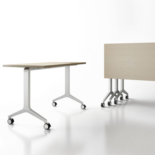 Table de réunion contemporaine - TRELLO - Office Furniture Group - en stratifié / avec piètement en fonte d'aluminium / rectangulaire