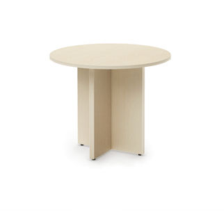 Table basse contemporaine - X - Office Furniture Group - en stratifié / avec piètement en stratifié / ronde