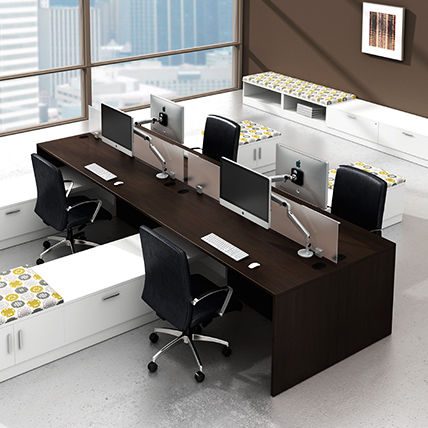 Bureau pour open space - MODERN - Office Furniture Group - contemporain / en stratifié / d'angle
