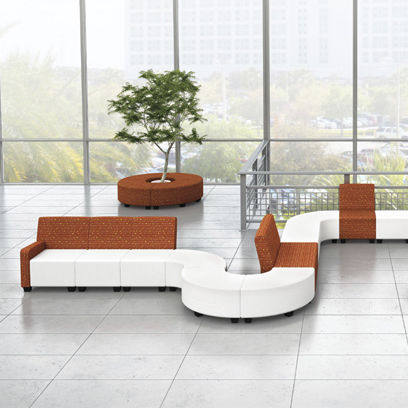 Banquette modulable - VERSA - Office Furniture Group - contemporaine / en tissu / en cuir