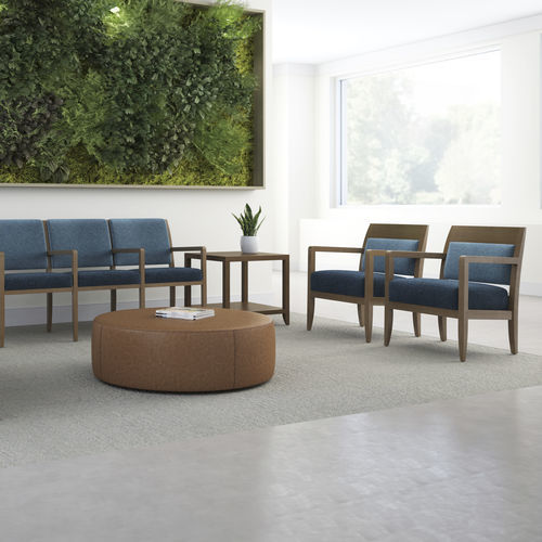 Fauteuil contemporain - AUSSIE™ - KIMBALL Office - en tissu / en bois / en bois