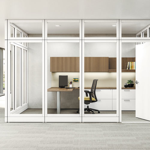 Cloison amovible - CETRA™ - KIMBALL Office - fixe / modulaire / vitrée