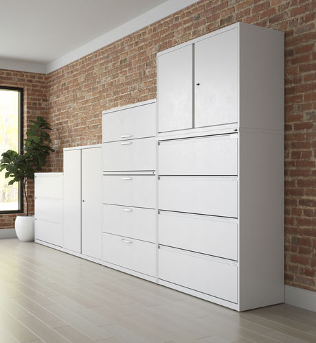 Armoire de classement basse - FUNDAMENTAL® - KIMBALL Office - haute / en métal / avec porte battante