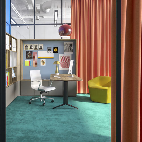 Chaise de conférence contemporaine - NILES™ - KIMBALL Office - d'intérieur / en cuir / en aluminium