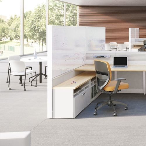 Séparateur de bureau sur bureau - XSITE® - KIMBALL Office - au sol / auto-portant / modulable