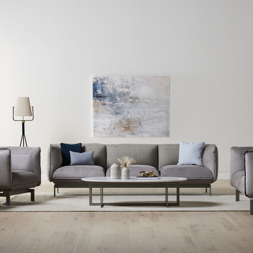 Canapé contemporain - DAYMORA™ - KIMBALL Office - en tissu / modulable / gris