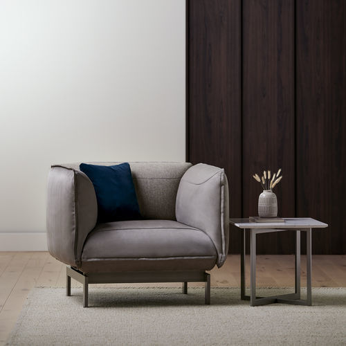Fauteuil contemporain - DAYMORA™ - KIMBALL Office - en tissu / en métal / gris