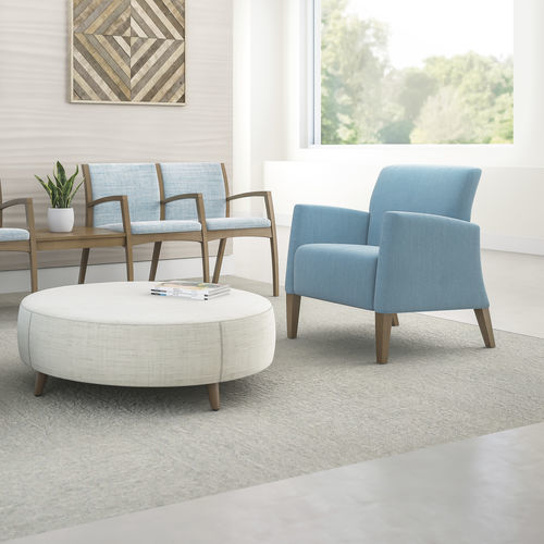 Fauteuil visiteur contemporain - BEO® - KIMBALL Office - en tissu / en mousse de polyuréthane / en bois
