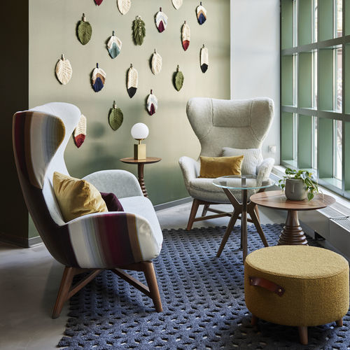 Fauteuil contemporain - IDARA® - KIMBALL Office - en tissu / en métal / en acier