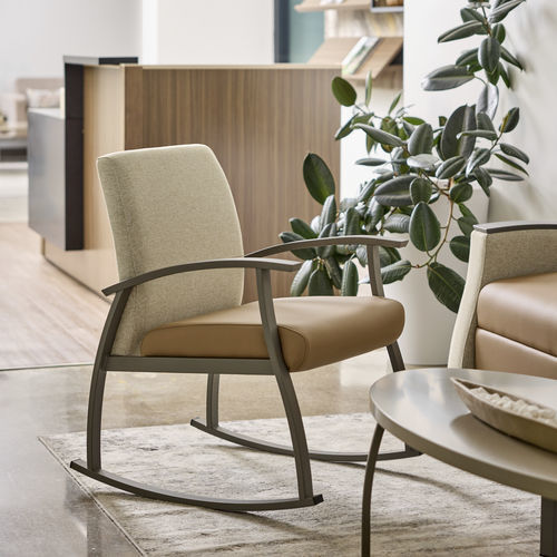 Chaise contemporaine - WELI - KIMBALL Office - d'intérieur / en tissu / avec piètement en métal
