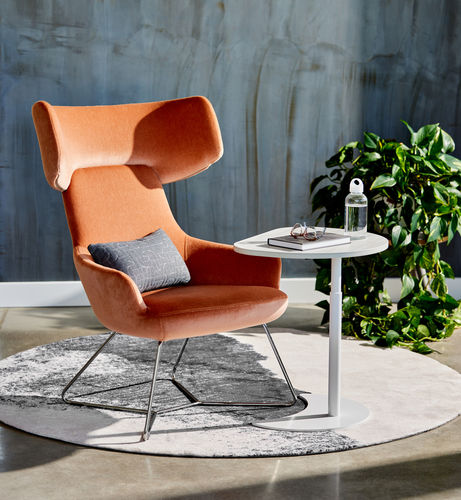 Table d'appoint contemporaine - MARIBEN® - KIMBALL Office - en bois / avec piètement en métal / carrée