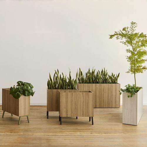 Jardinière en bois - WAVEWORKS® - KIMBALL Office - rectangulaire / contemporaine / professionnelle