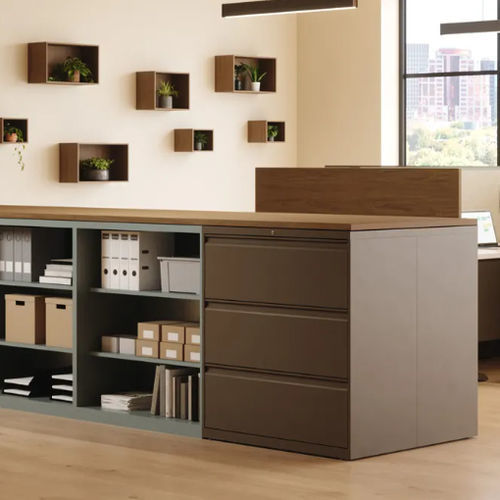 Meuble de stockage mobile - LUNOR - KIMBALL Office - avec tiroirs / avec étagère intégrée / modulable