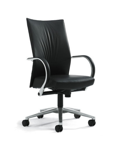 Fauteuil de bureau contemporain - LUCID - DAVIS - en cuir / en plastique / à hauteur réglable