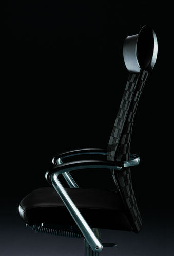 Fauteuil de direction contemporain - WEBB - DAVIS - en cuir / avec repose-tête / à hauteur réglable