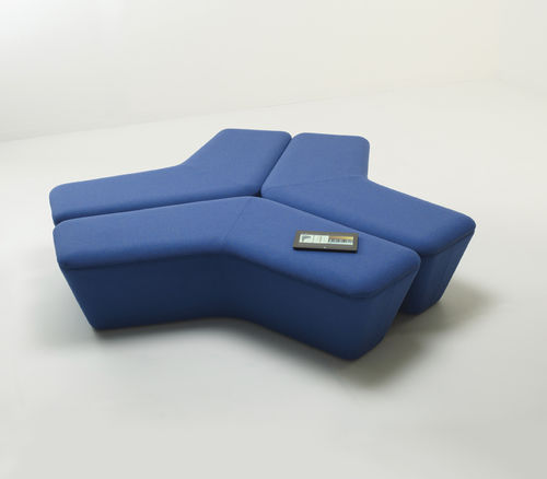 Banquette modulable - Q5 - DAVIS - contemporaine / en tissu / professionnelle