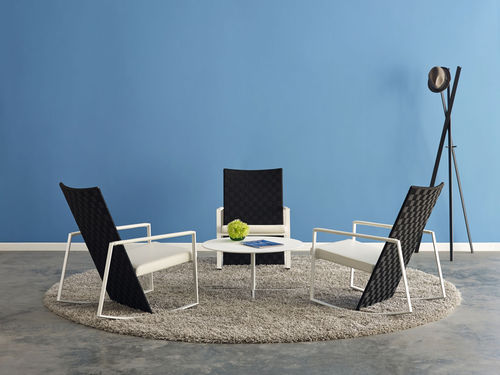 Chaise contemporaine - ROX - DAVIS - d'intérieur / en tissu / tapissée