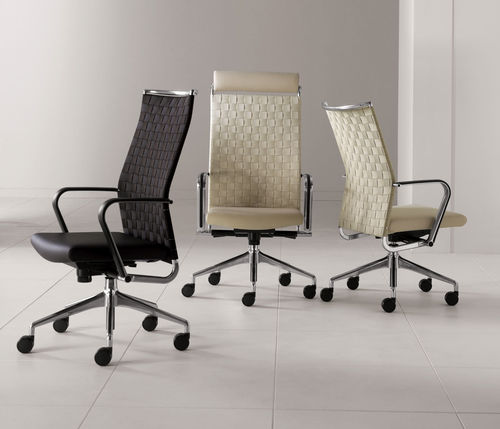 Fauteuil de direction contemporain - BODY - DAVIS - en cuir / avec repose-tête / à hauteur réglable