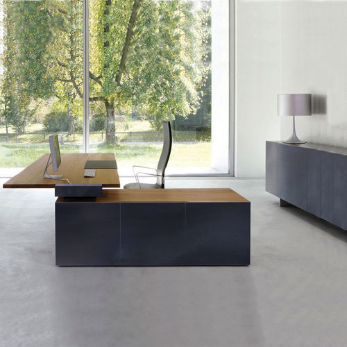 Bureau de direction - TIX OFFICE - DAVIS - contemporain / en bois massif / d'angle