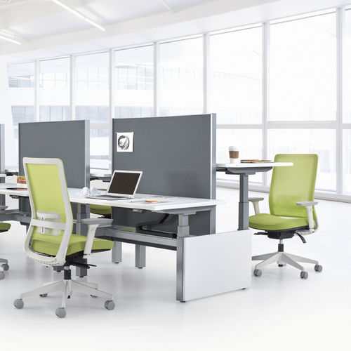 Fauteuil de bureau contemporain - FACTOR™ - GLOBAL totaloffice - en résille / tapissé / réglable