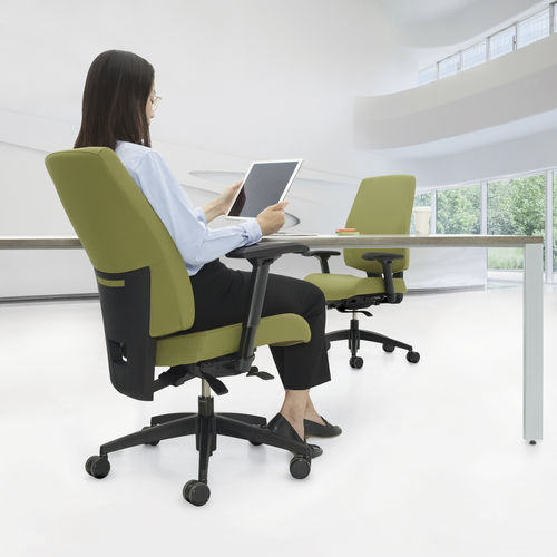 Fauteuil de bureau contemporain - G1 ERGO SELECT - GLOBAL totaloffice - en tissu / à dossier haut / tapissé
