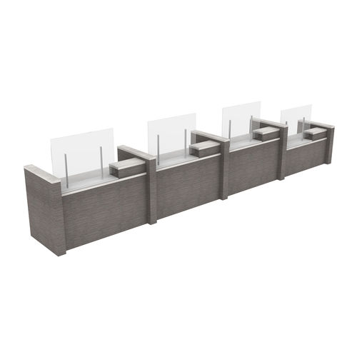 Séparateur de bureau sur bureau - WELLNESS - GLOBAL totaloffice - en acrylique / de protection