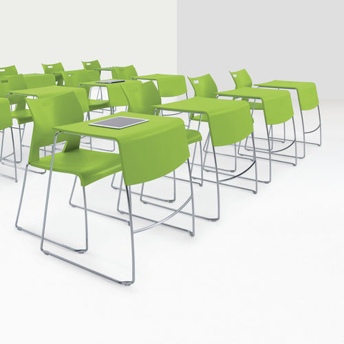 Table d'enseignement contemporaine - DUET™ - GLOBAL totaloffice - en stratifié / avec piètement en métal / rectangulaire