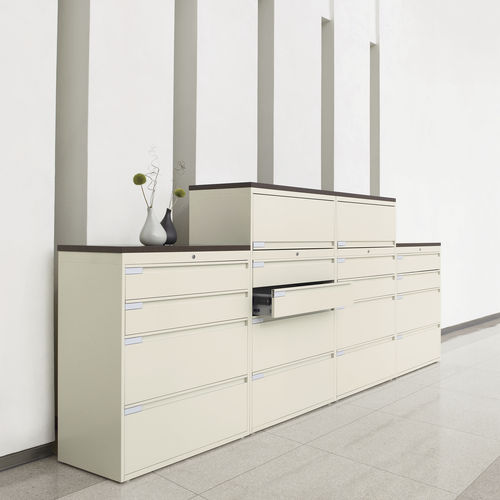 Armoire de classement haute - 1200 SERIES - GLOBAL totaloffice - en bois / à tiroirs / contemporaine
