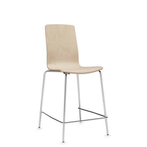 Chaise de bar contemporaine - SAS™ - GLOBAL totaloffice - d'intérieur / en bois / tapissée