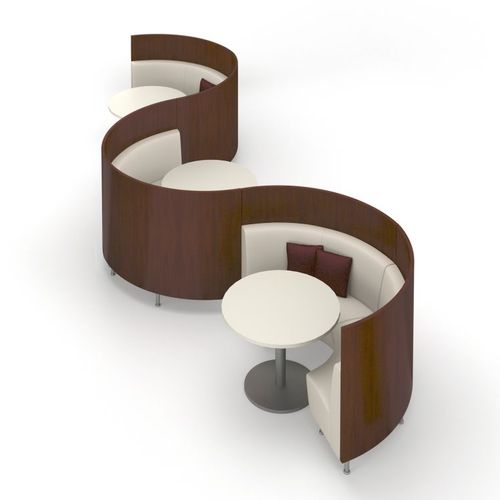Banquette modulable - HAMPTON - AGATI - contemporaine / en cuir / professionnelle