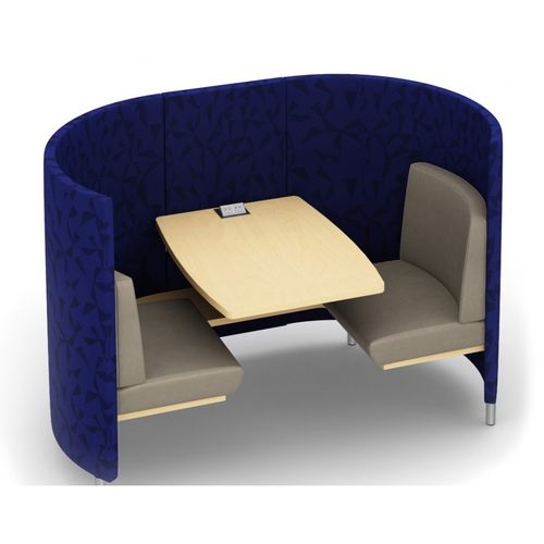 Bureau POD acoustique - DUO - AGATI - modulable / pour open space