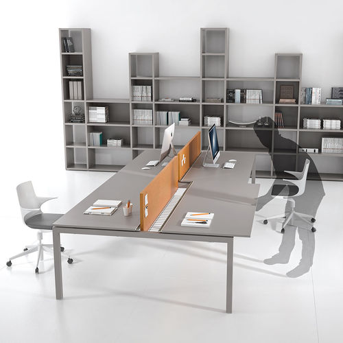 Bureau pour open space - ITALO - ALEA - contemporain / en métal / en stratifié