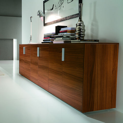 Armoire de classement basse - OTTANTA - ALEA - haute / en placage de bois / avec porte battante