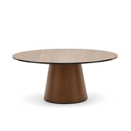 Table basse contemporaine - SUWC42RD - allermuir - en placage de bois / avec piètement en plaqué bois / ronde