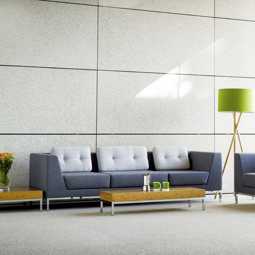 Canapé contemporain - OCTO - allermuir - en tissu / noir / en acier
