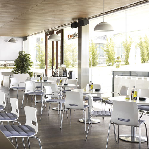 Chaise de restaurant contemporaine - CASPER - allermuir - d'intérieur / en tissu / en plastique