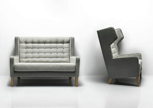 Canapé contemporain - GRAINGER - allermuir - en tissu / multicolore / en chêne