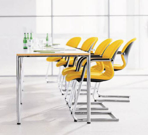 Chaise visiteur contemporaine - 212 FS-LINE - Wilkhahn - d'intérieur / en tissu / tapissée