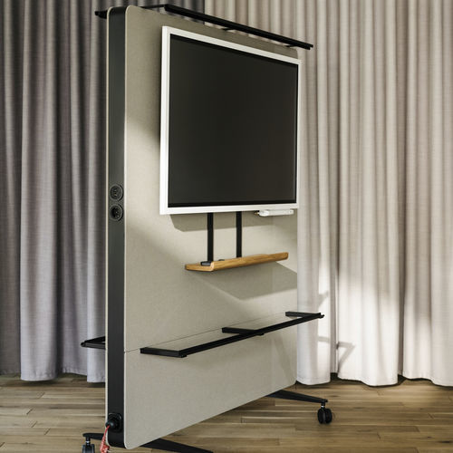 Meuble multimédia contemporain - Confair Next MEDIA WALL 442 - Wilkhahn - mobile / sur mesure / avec étagères