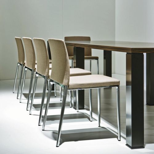 Chaise visiteur contemporaine - 361 CENO - Wilkhahn - en tissu / en cuir / professionnelle