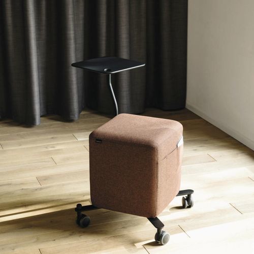 Tabouret de bureau contemporain - Confair Next 441 - Wilkhahn - en tissu / avec piètement en métal / à roulettes