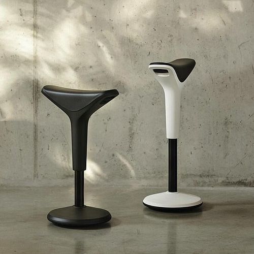 Tabouret contemporain - RIDER - Wilkhahn - en polyuréthane / avec piètement en plastique / avec piètement en acier