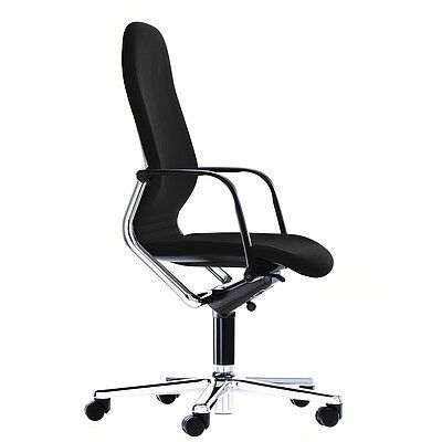 Chaise de bureau de style - 213/8 FS LINE - Wilkhahn - d'intérieur / en tissu / avec piètement en métal