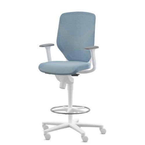 Tabouret de bureau en mousse - 184/1 IN - Wilkhahn - en fonte d'aluminium / en polypropylène / en polyuréthane