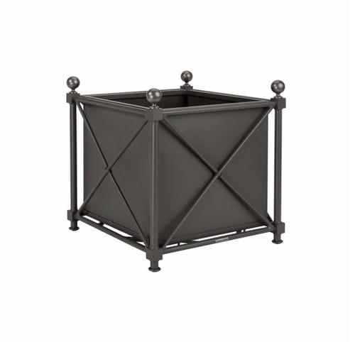 Jardinière en aluminium - DEIA - BROWN JORDAN - carrée / classique / d'extérieur