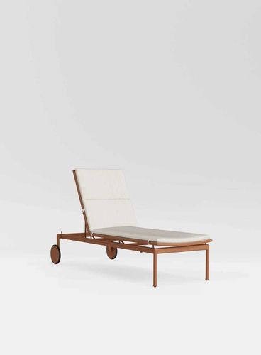 Chaise longue contemporaine - SONORA - BROWN JORDAN - en tissu / en métal / d'extérieur