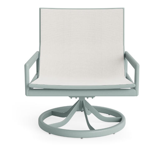 Fauteuil contemporain - SONORA SLING - BROWN JORDAN - en tissu / en métal / avec dossier haut